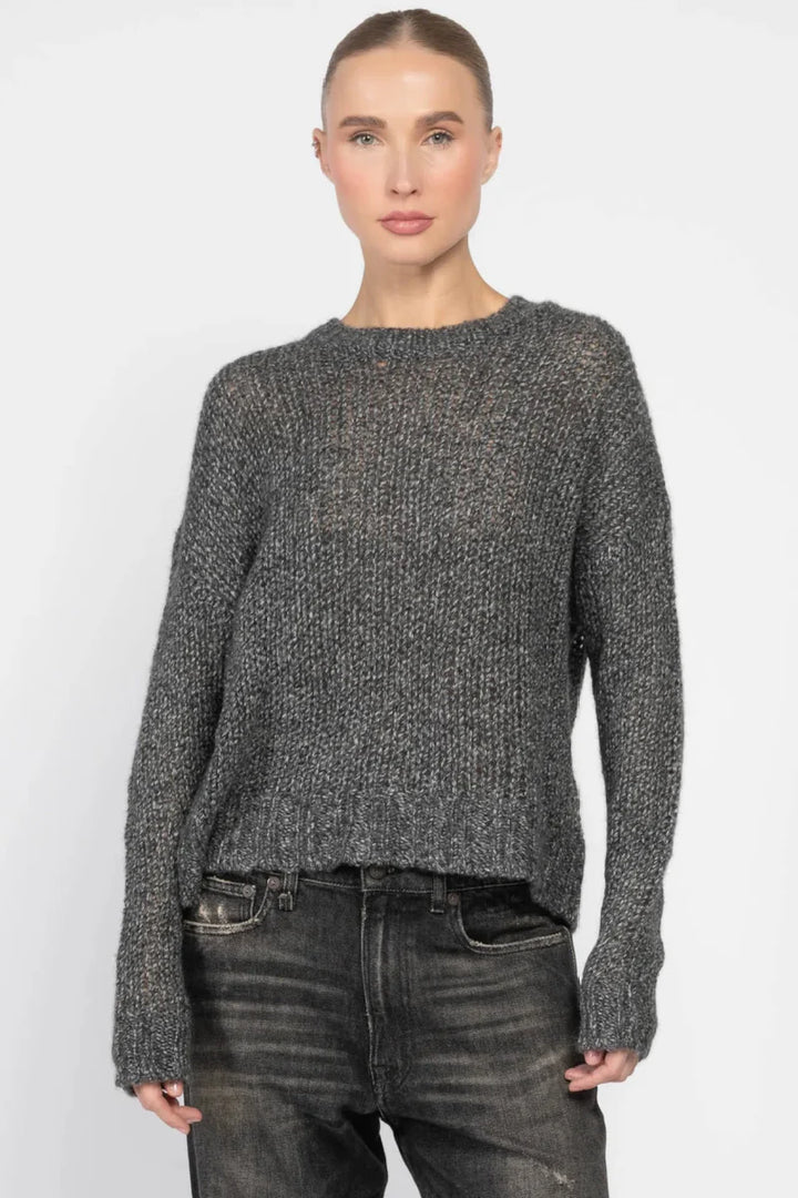Autumn Cashmere Open Gauge Crew