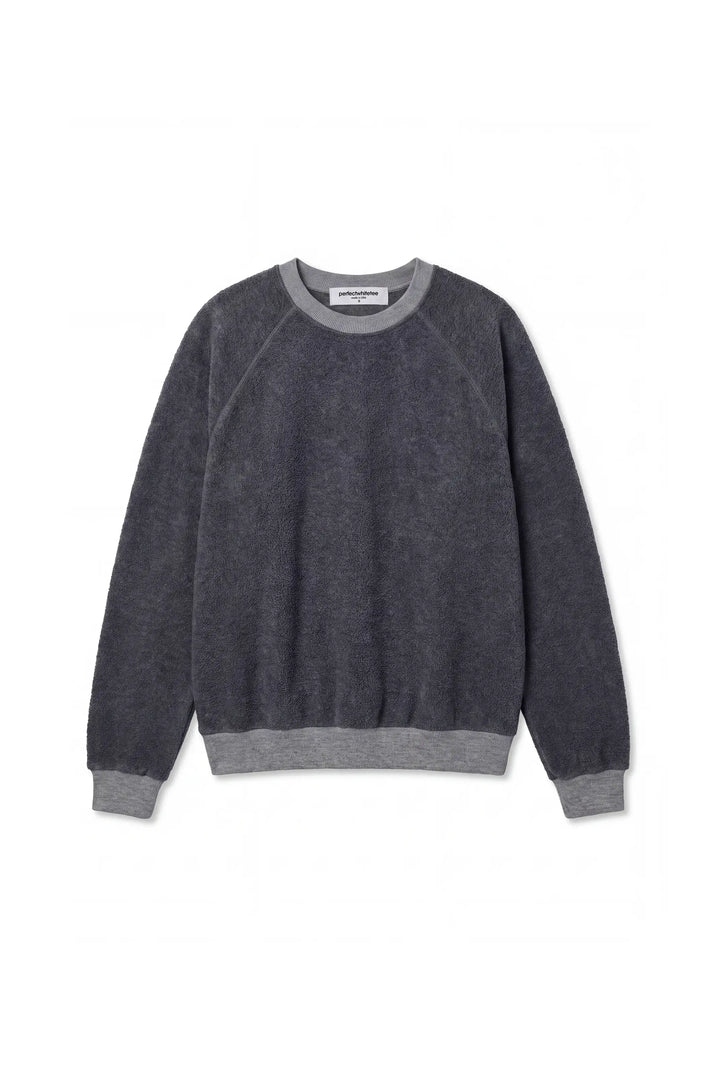 Perfectwhitetee Oversized Ziggy Sweatshirt -Dark Heather Grey