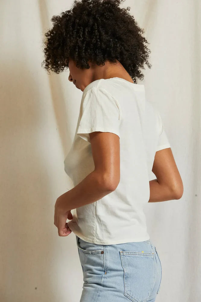 PERFECTWHITETEE Harley Cotton Boxy Crewneck Tee