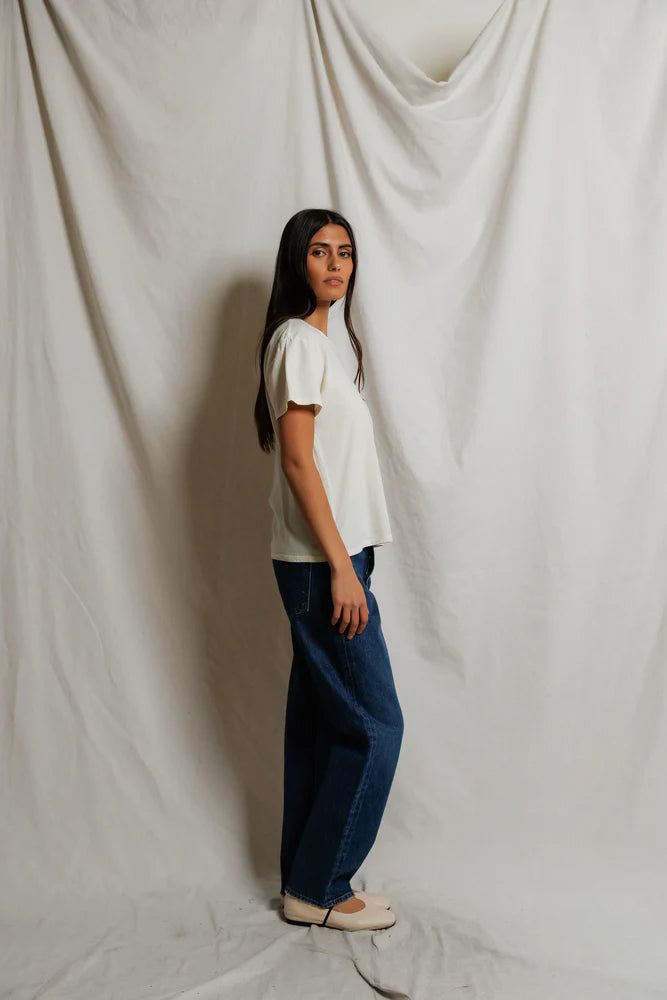 PERFECTWHITETEE Harley Cotton Boxy Crewneck Tee