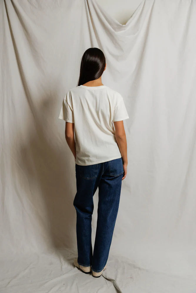 PERFECTWHITETEE Harley Cotton Boxy Crewneck Tee
