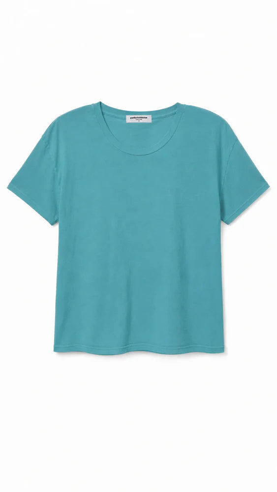 PERFECTWHITETEE Harley Cotton Boxy Crewneck Tee