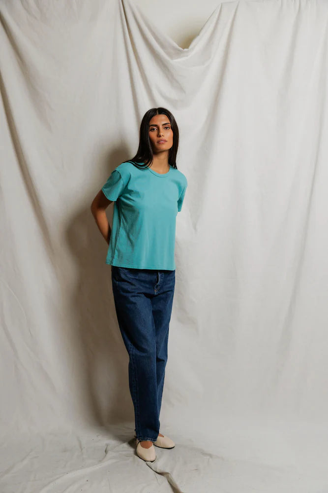 PERFECTWHITETEE Harley Cotton Boxy Crewneck Tee