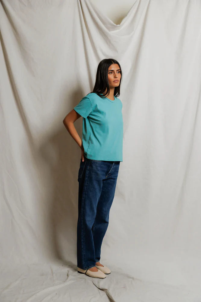 PERFECTWHITETEE Harley Cotton Boxy Crewneck Tee
