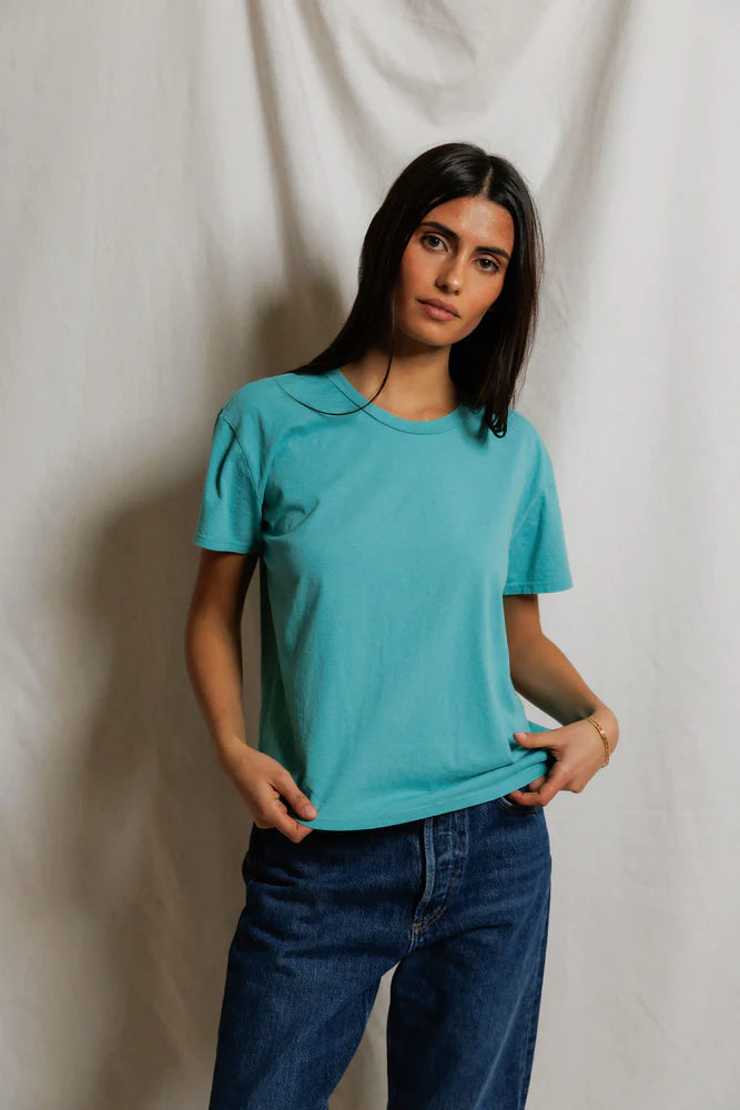 PERFECTWHITETEE Harley Cotton Boxy Crewneck Tee
