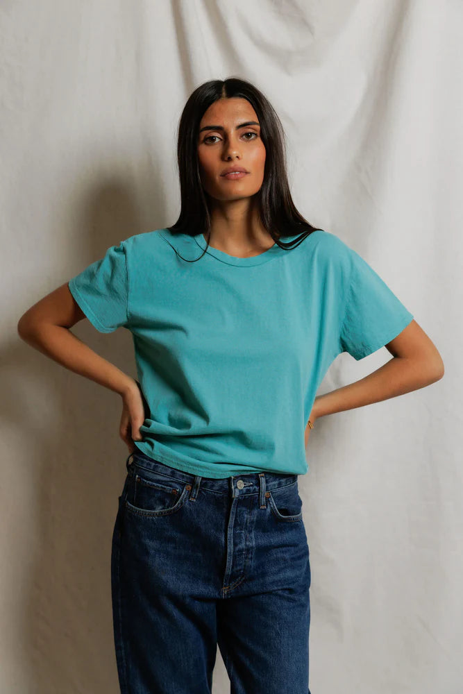 PERFECTWHITETEE Harley Cotton Boxy Crewneck Tee