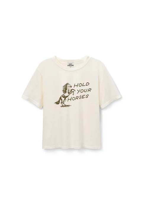 Sunny Somewhere Everyday Tee Horses