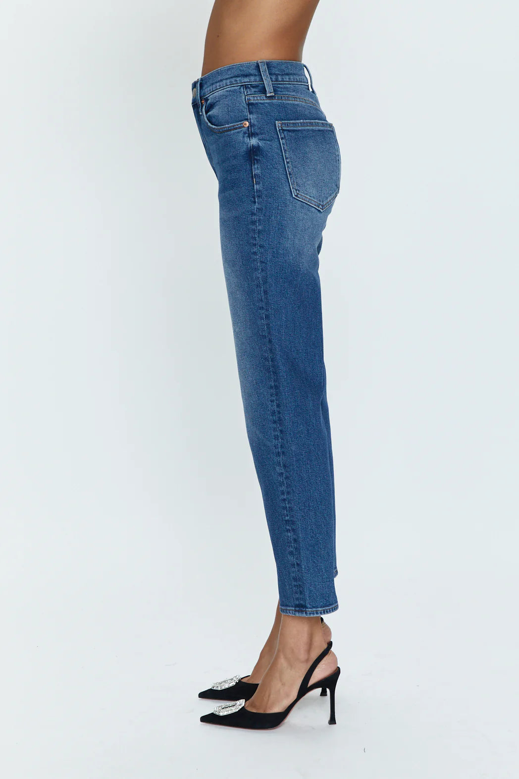 Pistola Charlie High Rise Straight Jeans - Augustus