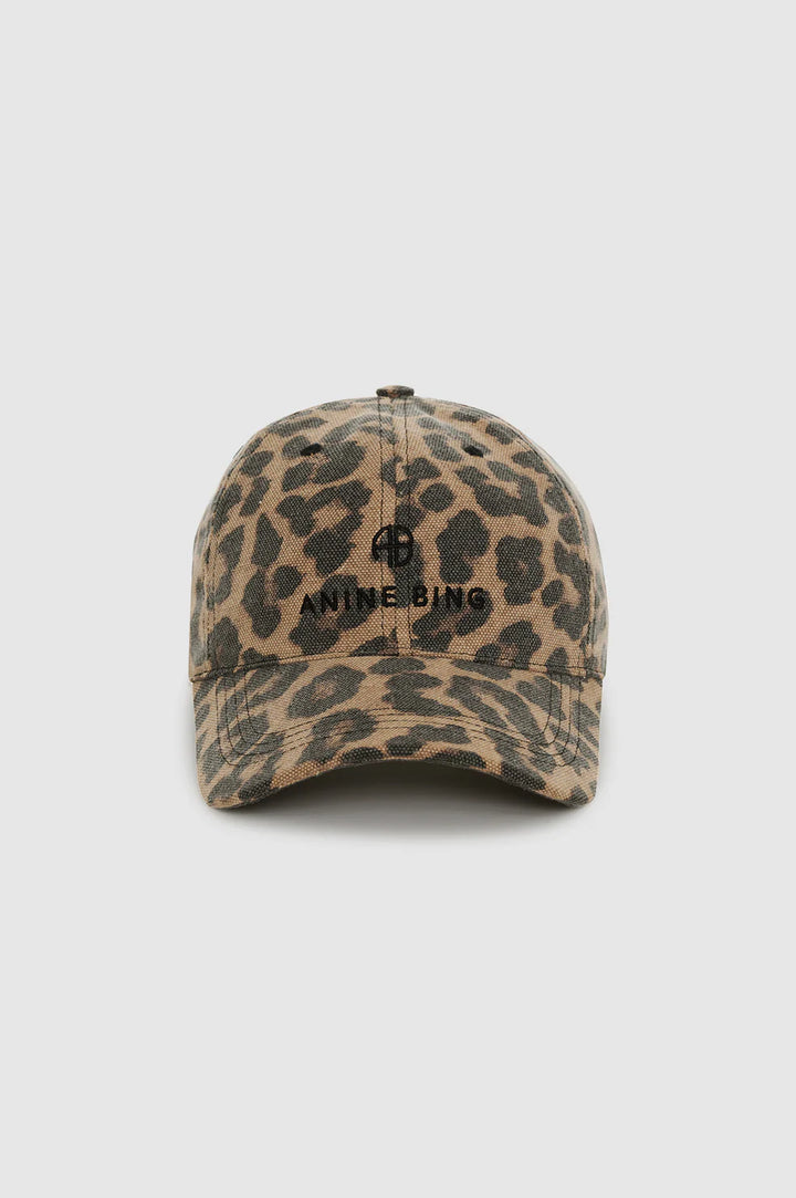 Anine Bing Jeremy Baseball Cap Leopard