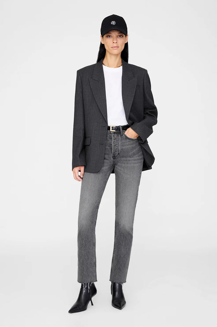 Anine Bing Jeremy Baseball Cap Black Denim