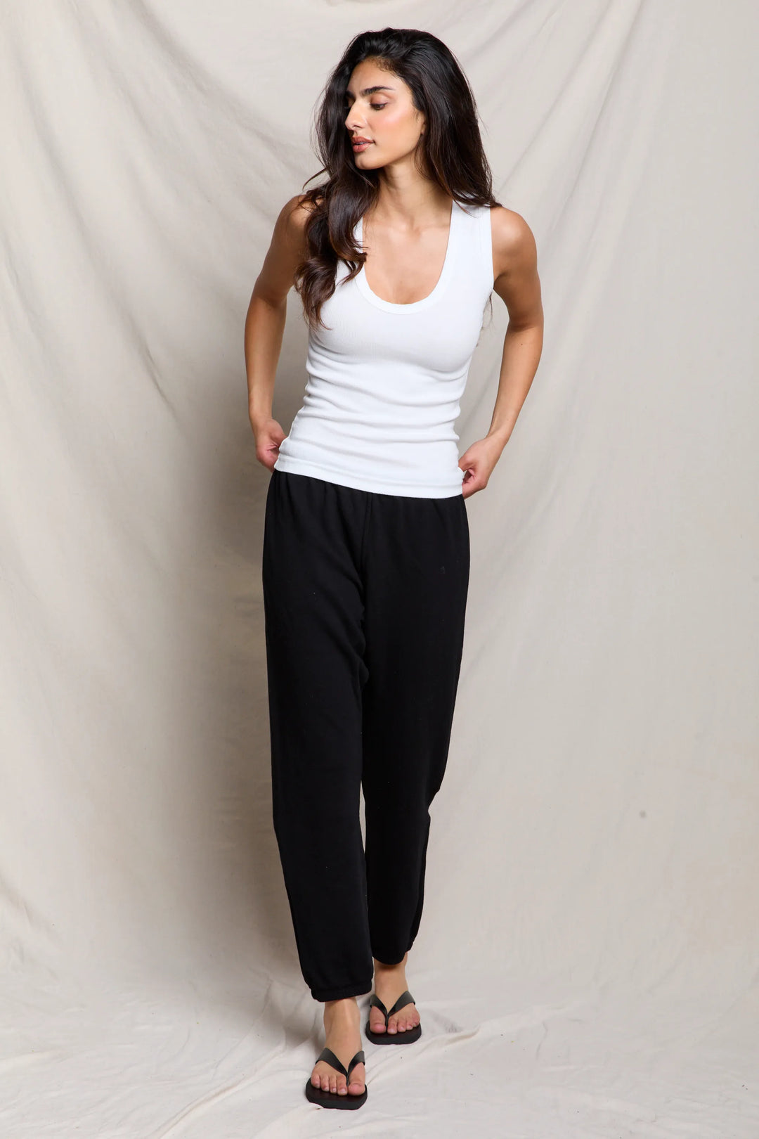 perfectwhitetee Johnny Sweatpants - True Black