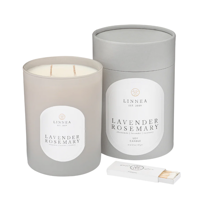 Linnea 2 Wick Candle - Lavender Rosemary