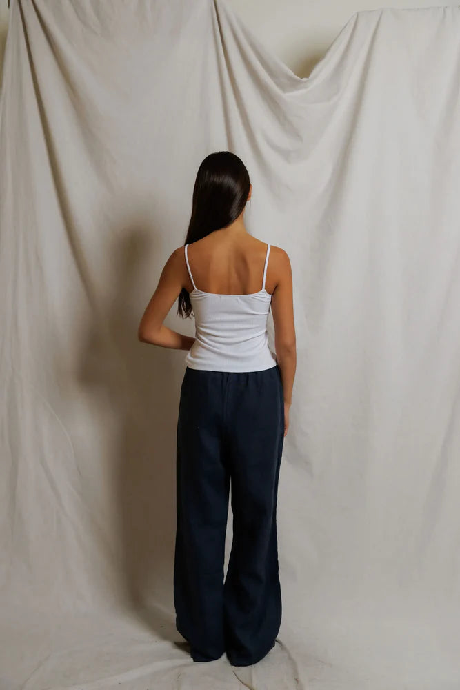 PERFECTWHITETEE Lorana Linen Pants