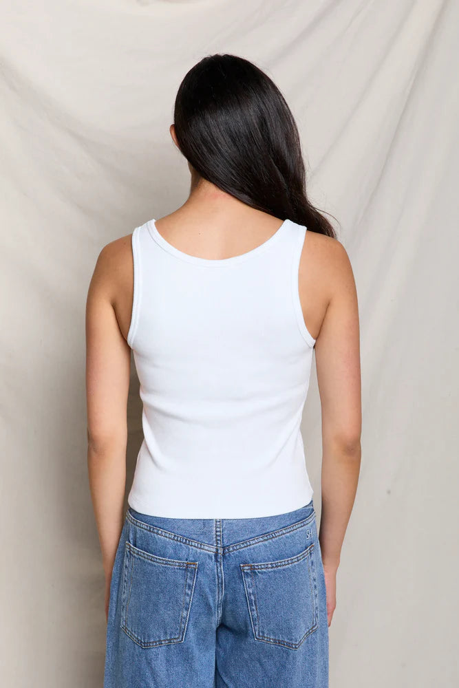 perfectwhitetee Maria Tank - White