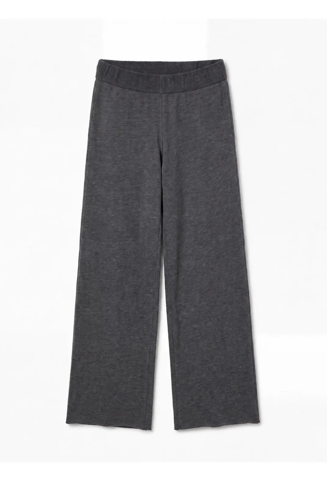 perfectwhitetee Marley Fleece Wide Leg Sweatpants - Heather Grey
