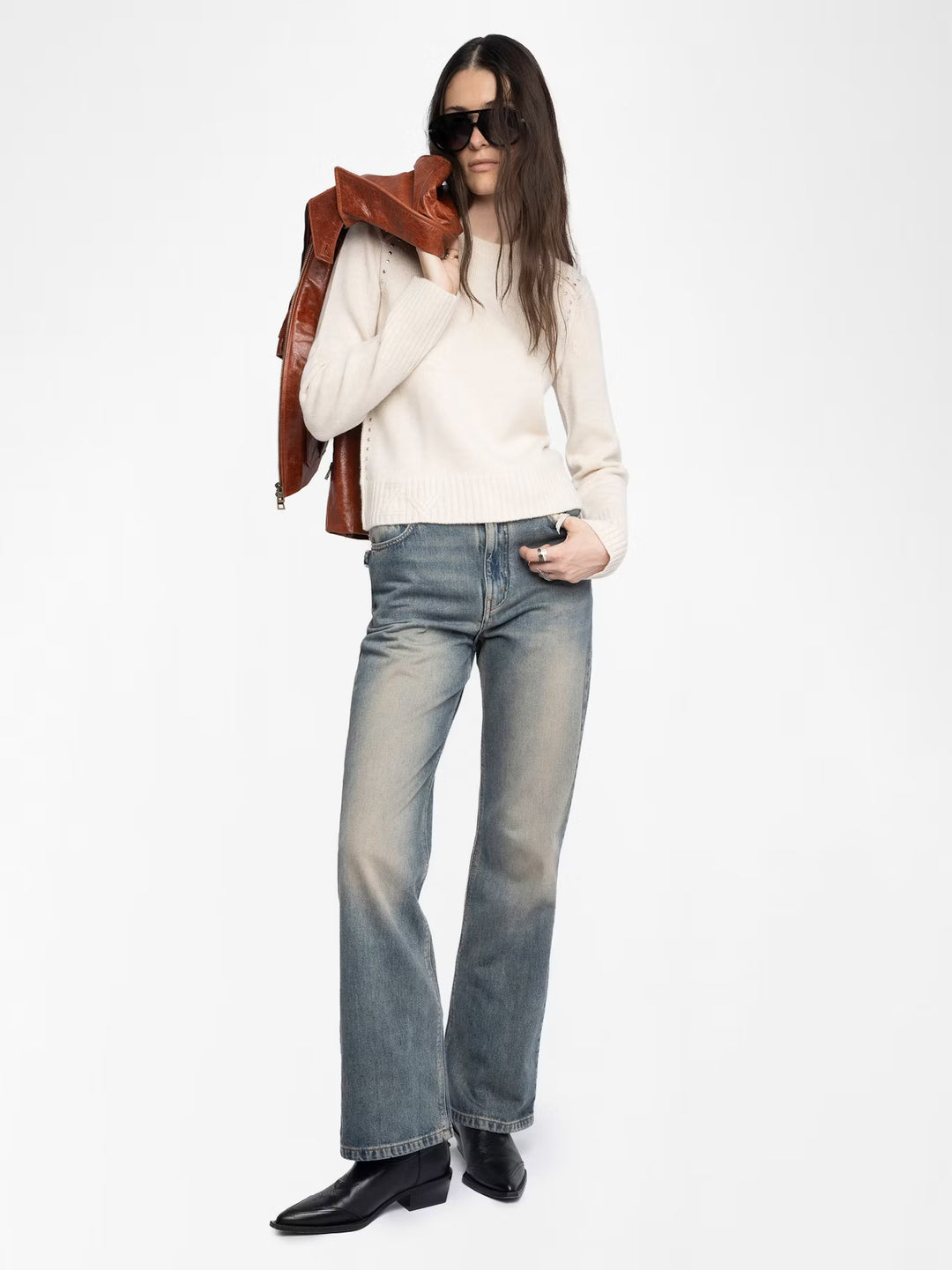 Zadig & Voltaire Nalty Sweater Ecru