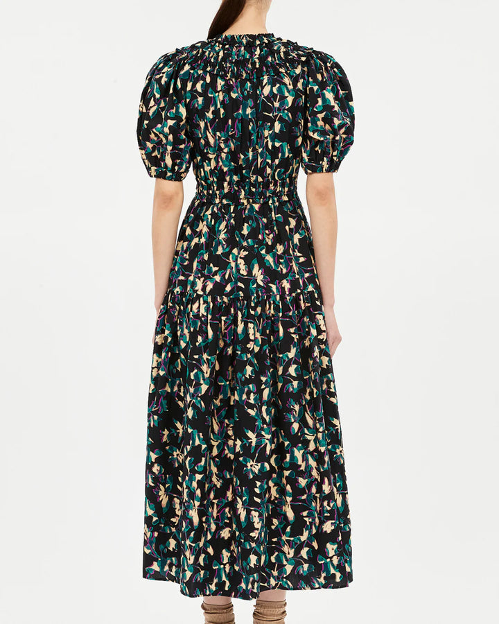 Ulla Johnson Othella Short Sleeve Midi Dress