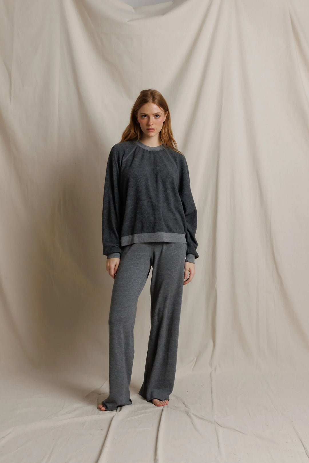 Perfectwhitetee Oversized Ziggy Sweatshirt -Dark Heather Grey