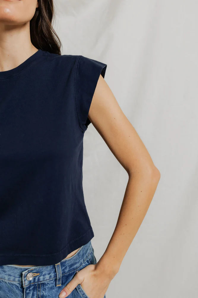 perfectwhitetee Porter Supima Capsleeve Tee