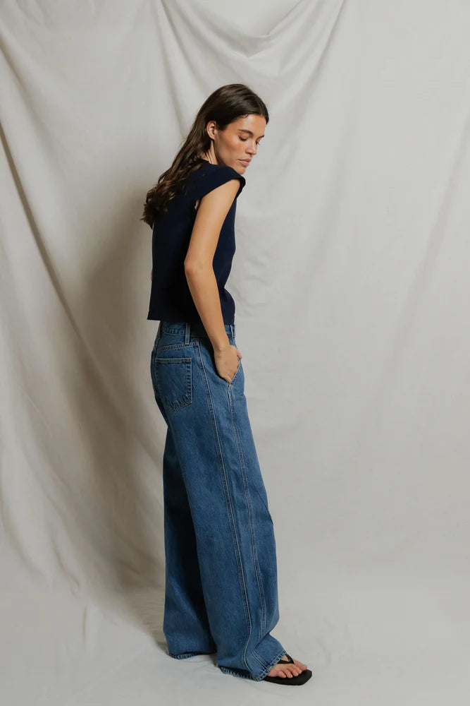 perfectwhitetee Porter Supima Capsleeve Tee