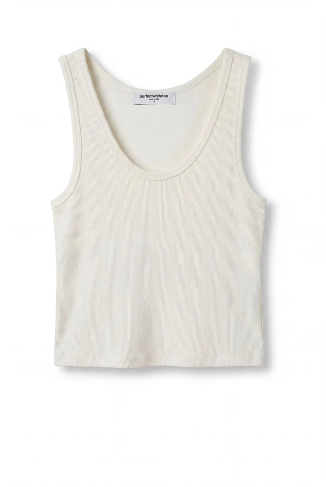 perfectwhitetee Blondie Tank - Teal Blue (Copy)
