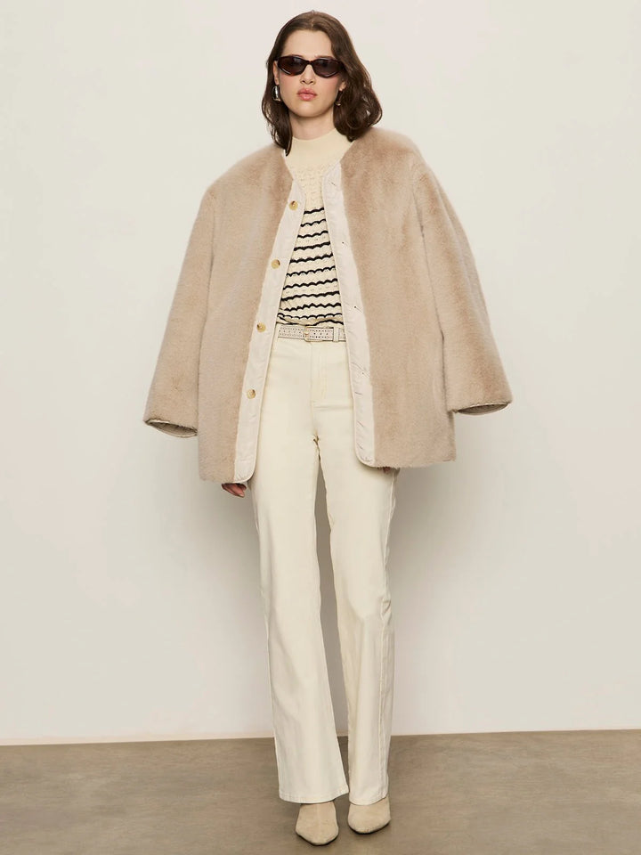 Sanctuary Reversible Fur Coat