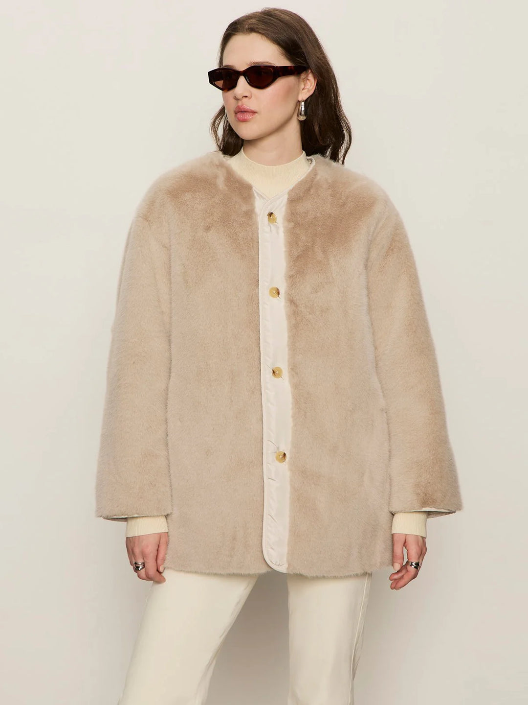 Sanctuary Reversible Fur Coat