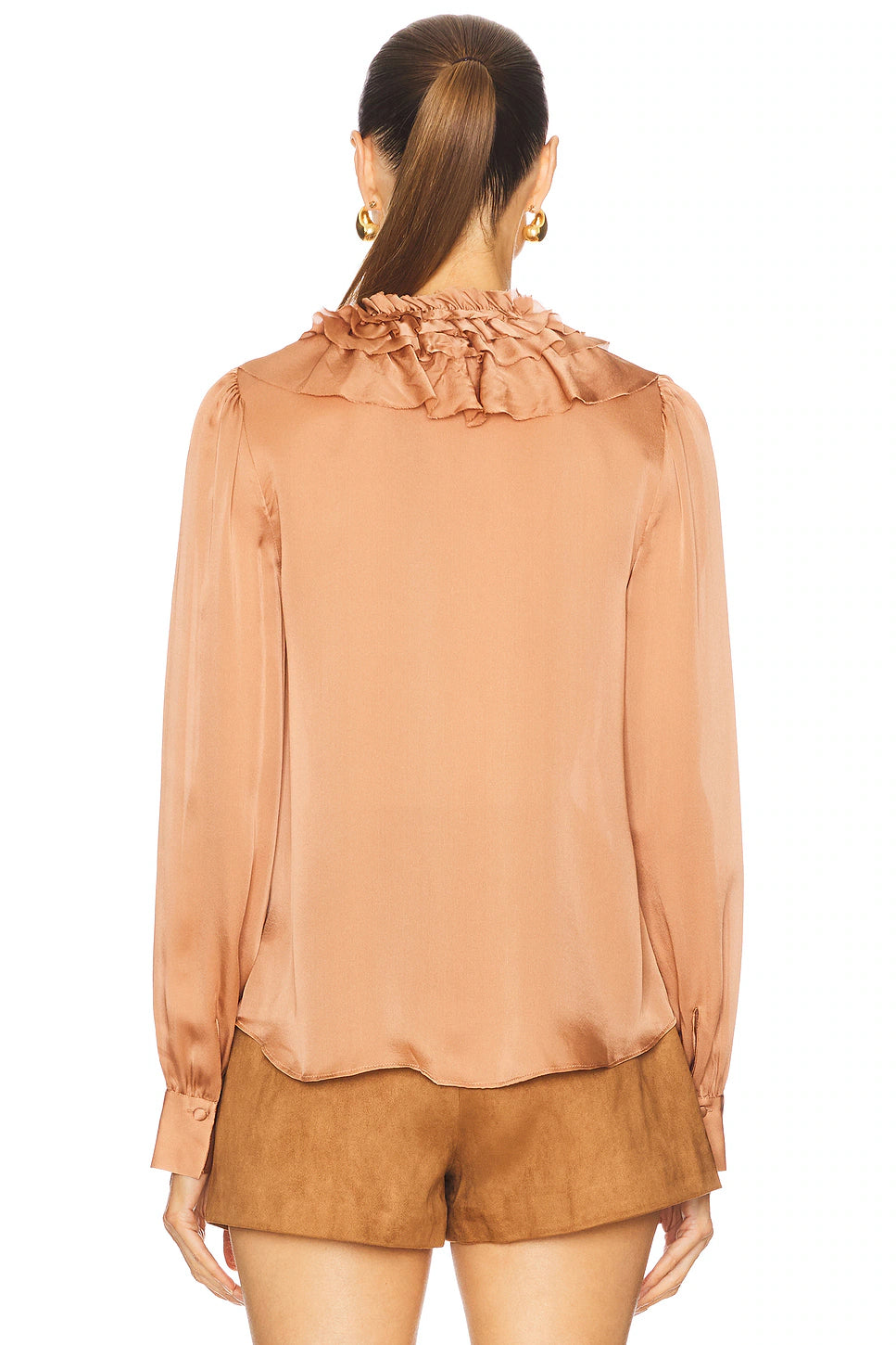Ulla Johnson Rouen Silk Long Sleeve Blouse