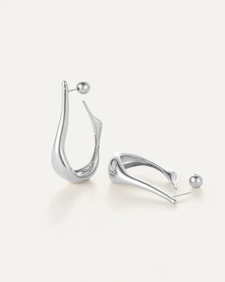Jenny Bird Colette Hoops Silver