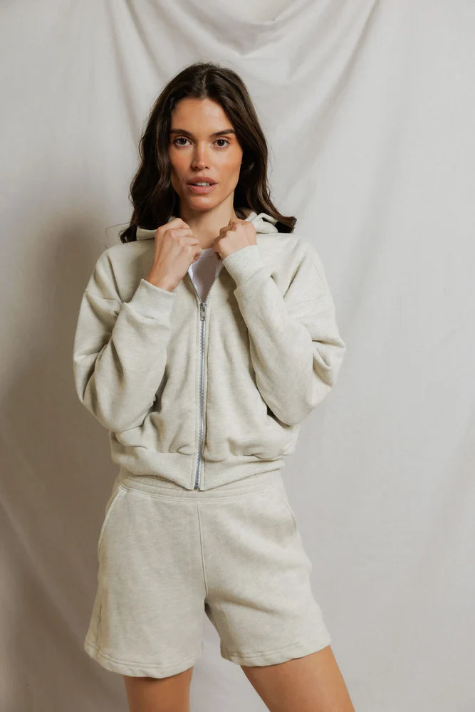 PERFECTWHITETEE SEAN FRENCH TERRY ZIP UP HOODIE