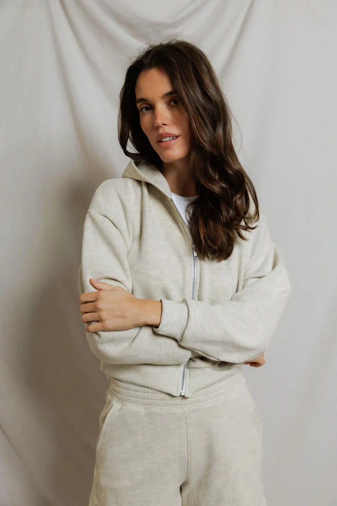 PERFECTWHITETEE SEAN FRENCH TERRY ZIP UP HOODIE