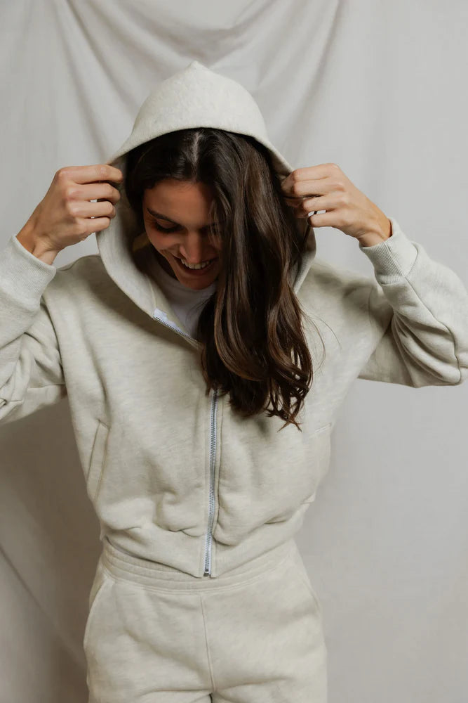 PERFECTWHITETEE SEAN FRENCH TERRY ZIP UP HOODIE
