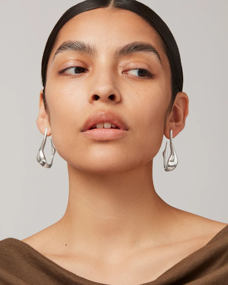Jenny Bird Colette Hoops Silver