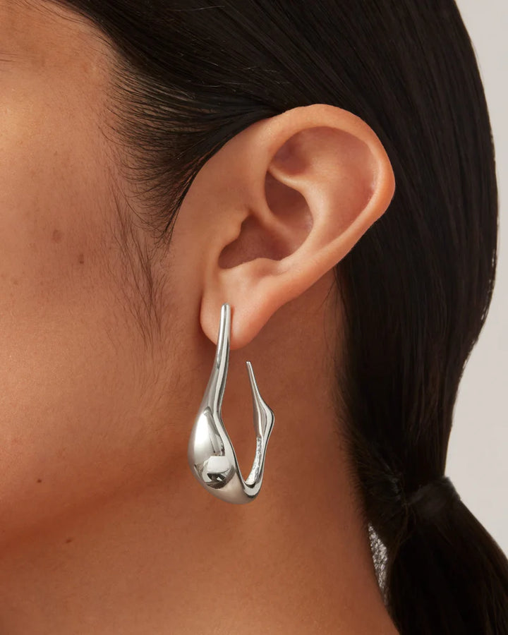 Jenny Bird Colette Hoops Silver