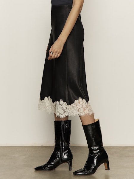 Sanctuary One of a Kind Satin Midi Skirt