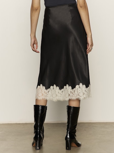 Sanctuary One of a Kind Satin Midi Skirt