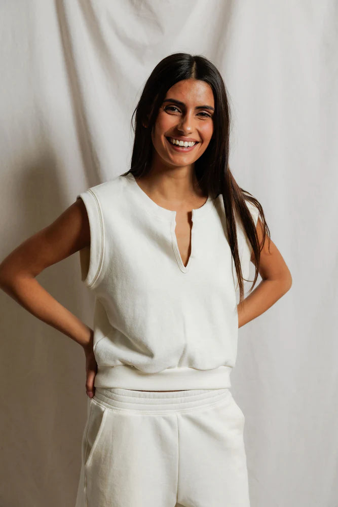 PERFECTWHITETEE Sloane French Terry Muscle Tank