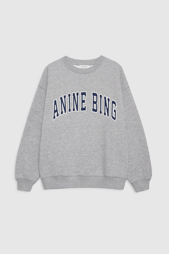Anine Bing Spencer Sweatshirt Navy Grey