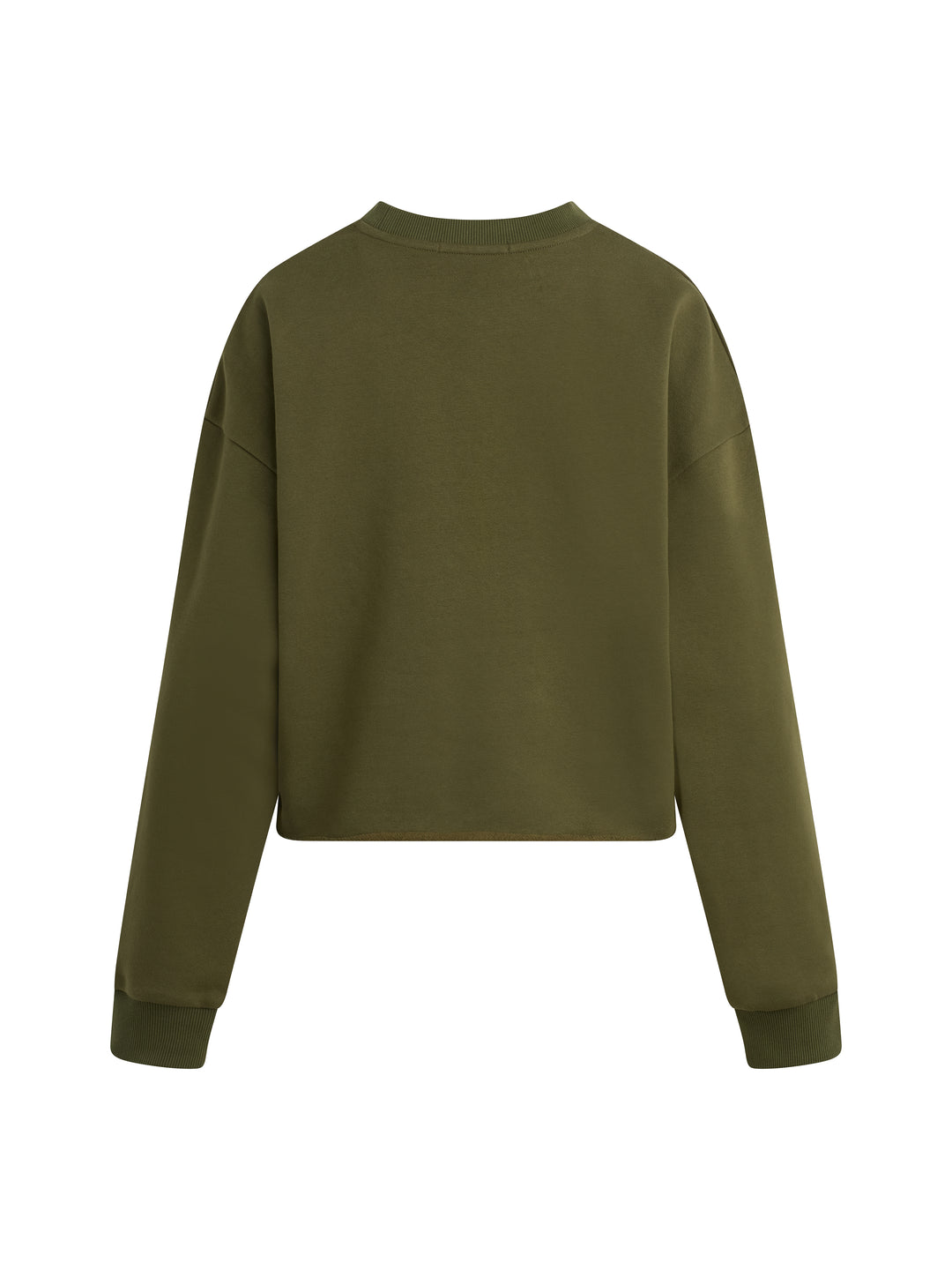 Favorite Daughter Cropped Collegiate Sweatshirt - Smoketree/Gardenia