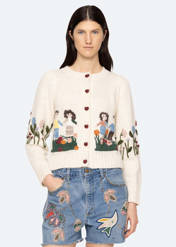 Sea NY Wendie Knit Long Sleeve Cardigan