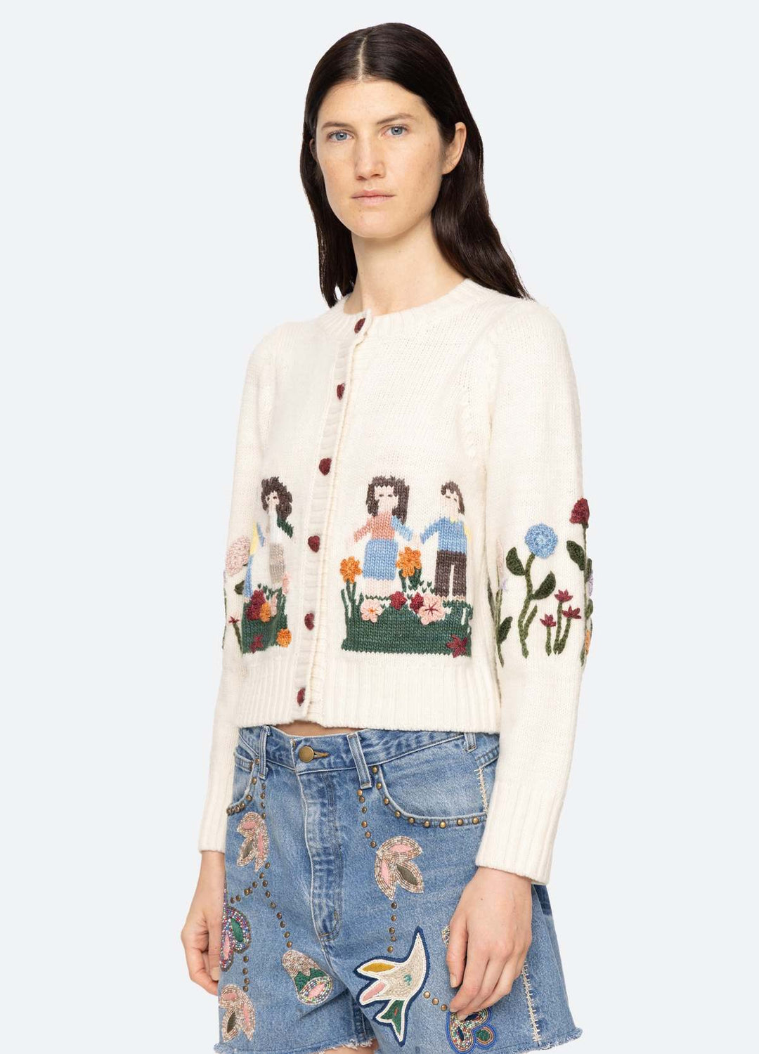 Sea NY Wendie Knit Long Sleeve Cardigan