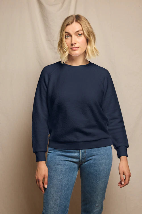 Perfect White Tee Ziggy Sweatshirt - Navy