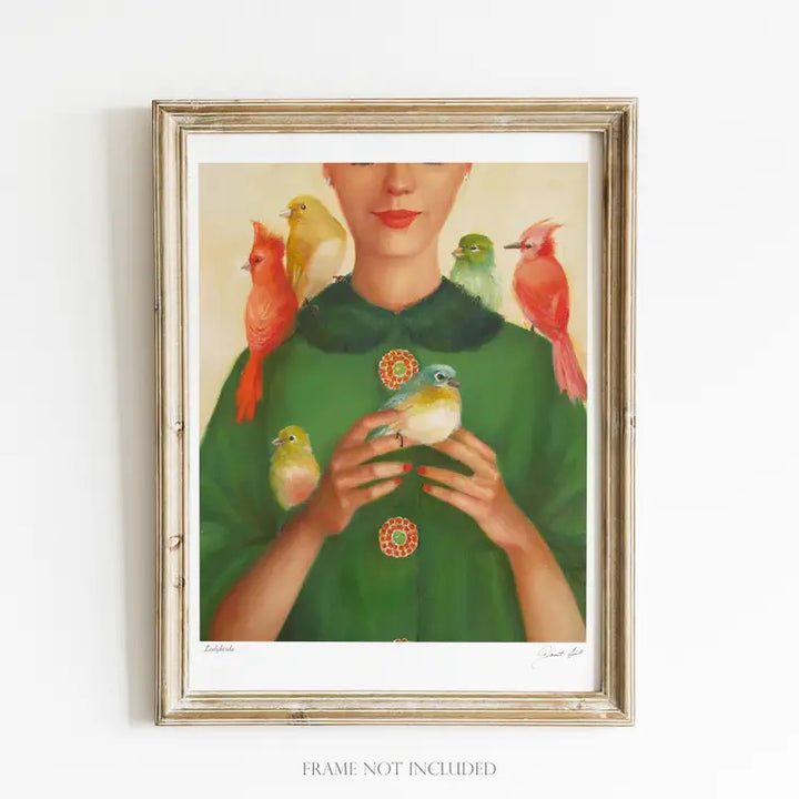 Janet Hill Studio - Ladybirds Art Print - 8.5 X 11