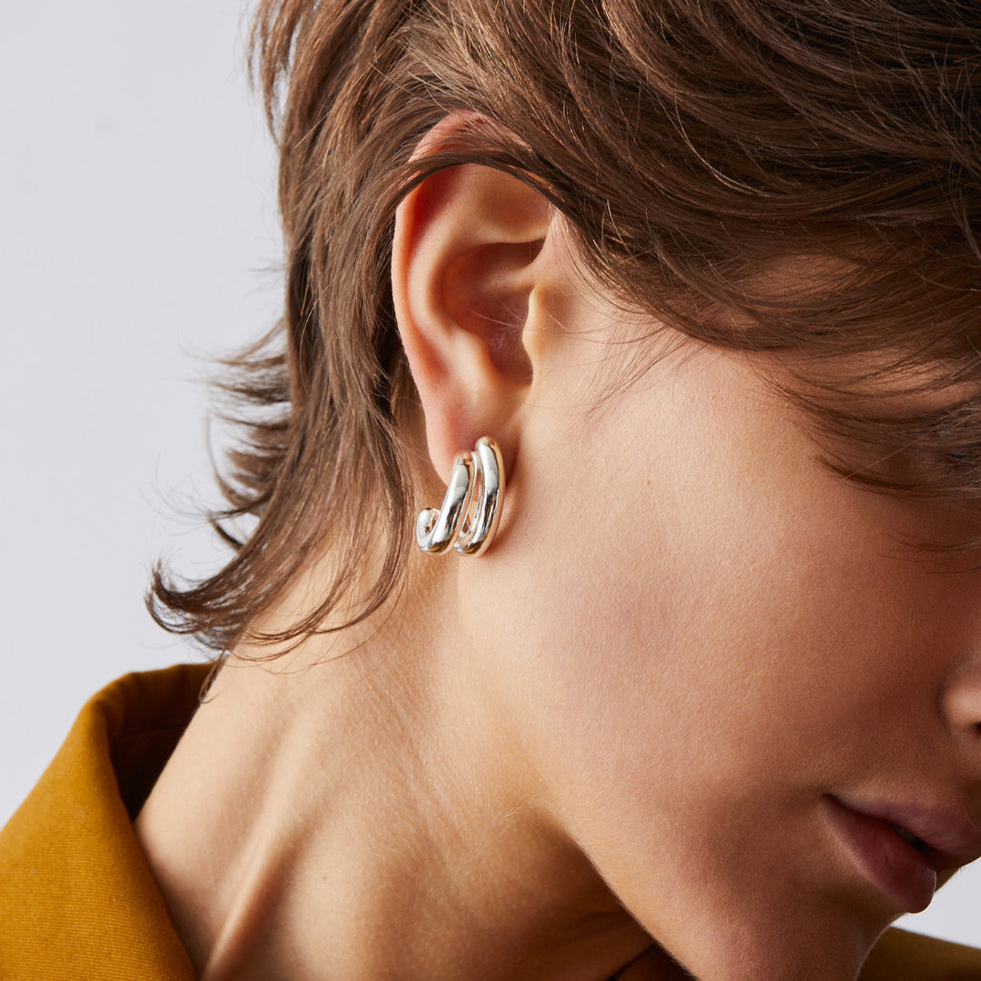 Jenny Bird Florence Earrings -Silver
