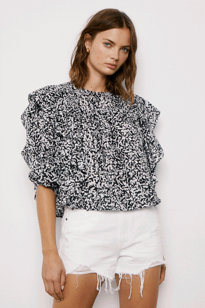 Pistola Nova High Rise Relaxed Cut Off - White Lightening