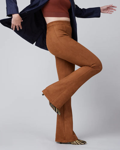 Spanx Faux Suede Flare Pants