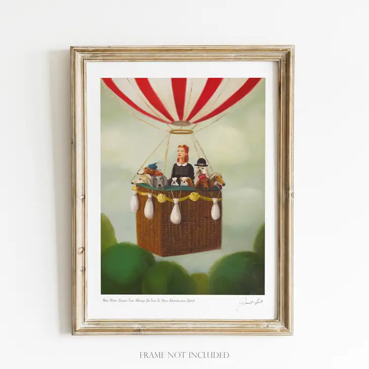 Janet Hill Studio - Miss Moon Lesson Two Art Print - 8.5 X 11