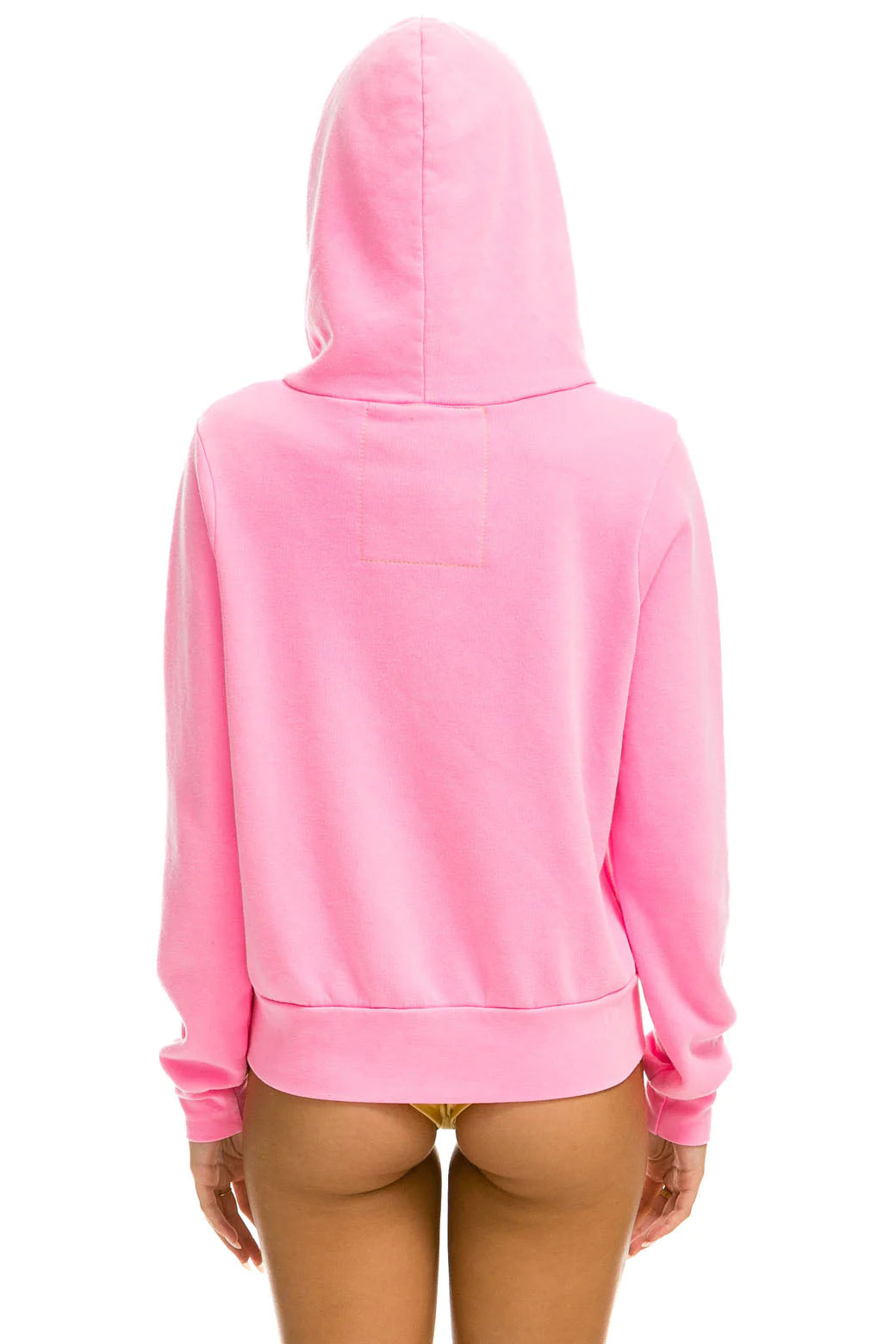 Aviator Nation 5 Stripe Hoodie - Neon Pink