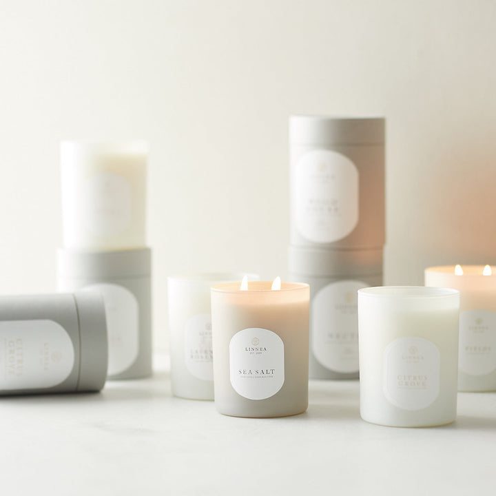 Linnea 2-wick Candle - Sea Salt