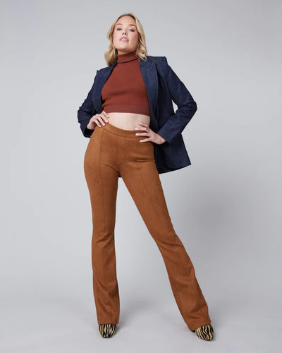 Spanx Faux Suede Flare Pants